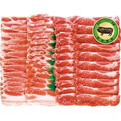 【年末便】渡辺-501　渡辺バークシャー牧場　九州産黒豚しゃぶしゃぶ用詰合せ