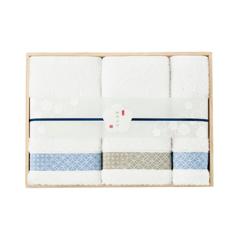 （24-1269051）煌タオル タオル2枚・ウォッシュタオル1枚セット (木箱入り)