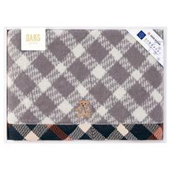 （55-3079300）ダックス　ブラックハウスチェック ベア　バスタオル