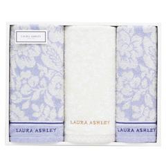 （KR40273）ローラアシュレイ タオル2枚・ウォッシュタオル1枚セット