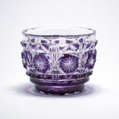 島津薩摩切子 猪口（島津紫）〈C18〉