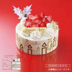 01.アンリ・シャルパンティエ　いちごのショートケーキ クリスマス【お渡し場所　天文館ベルク広場】