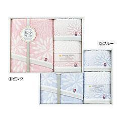 （22743-02940）JAPAN MEIFU花衣　バスタオル・タオル・ウォッシュタオルセット