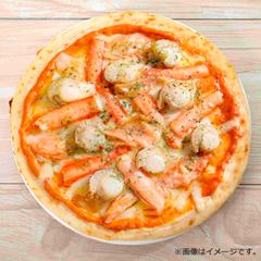 H-57　［北円山まるしぇ］　かにと帆立と寒風やぐら干し鮭のピザ