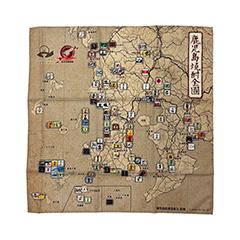 CP＜送料込＞鹿児島焼酎全図　風呂敷