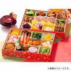 薩摩割烹めいわ おせち二段重（めいわ-14）【お渡し場所　山形屋(鹿児島)2号館6階文化H】