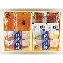 鮭・魚卵と鰻蒲焼詰合せ（加工地：福井県産）