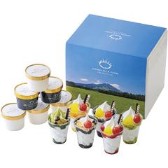 TA-B　高原アイスクリーム研究所　牧場ミニパフェ＆カップアイス詰合せ